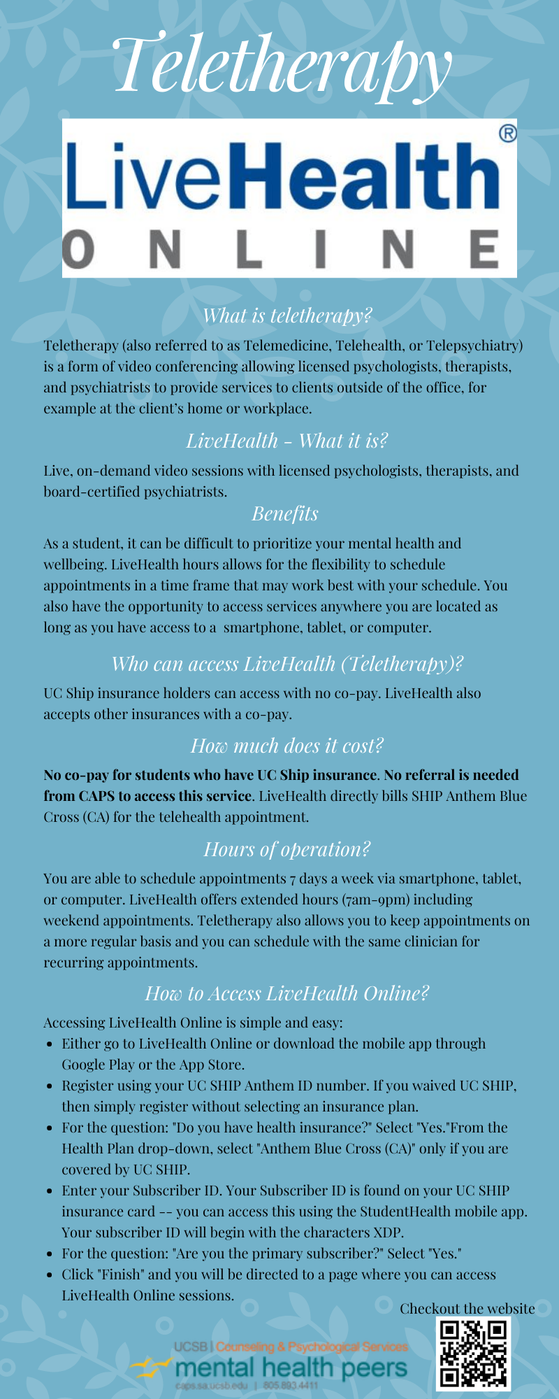 LiveHealth Info Sheet